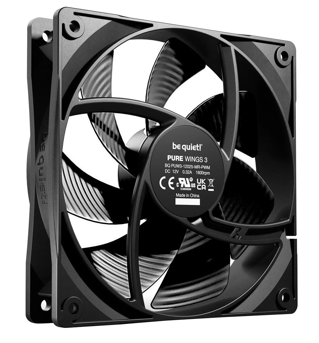 Вентилятор be quiet! Pure Wings 3 120mm PWM 3-Pack Black (BL141) (UA)