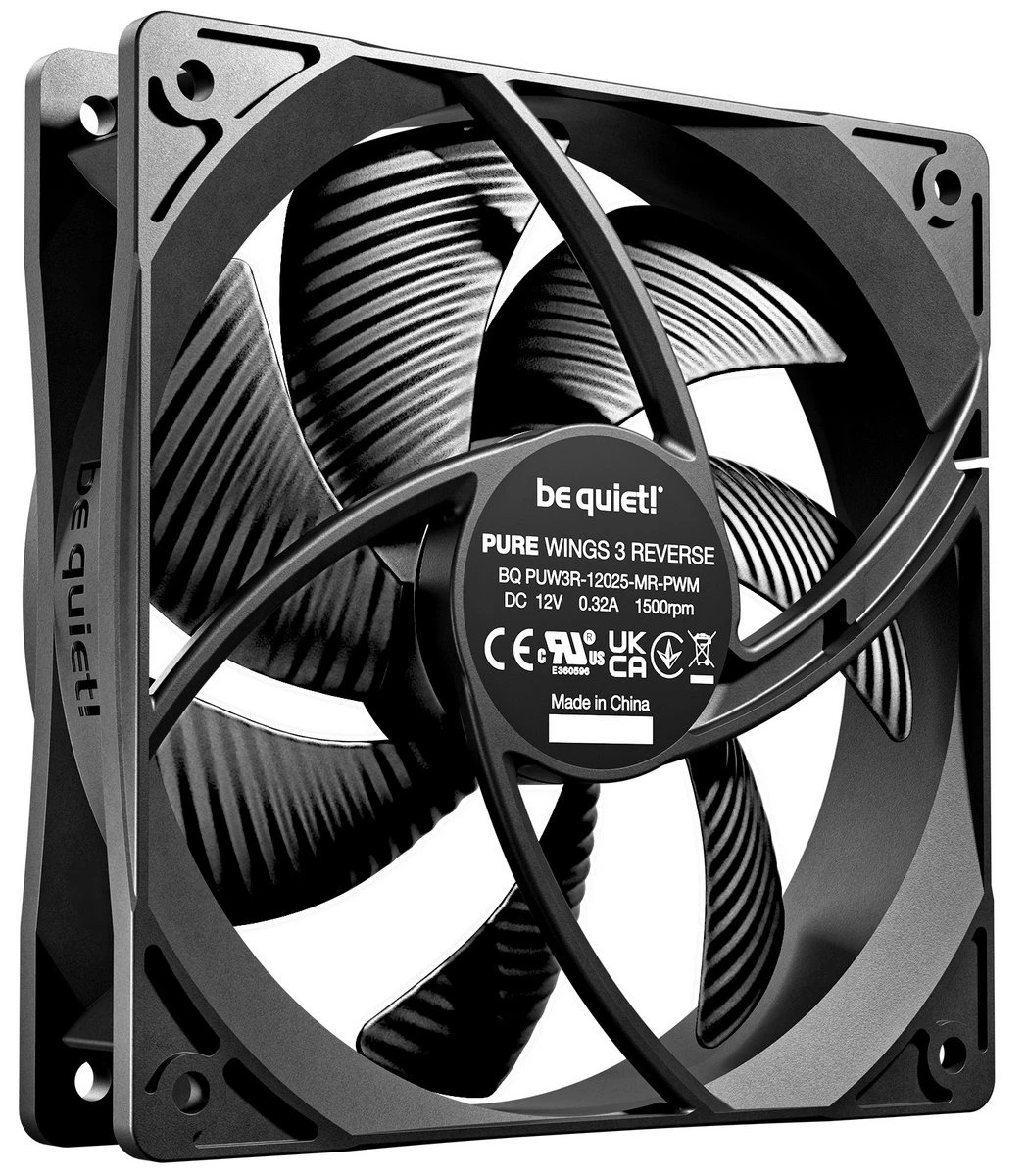 Вентилятор be quiet! Pure Wings 3 120mm PWM Reverse 3-Pack Black (BL137) (UA)