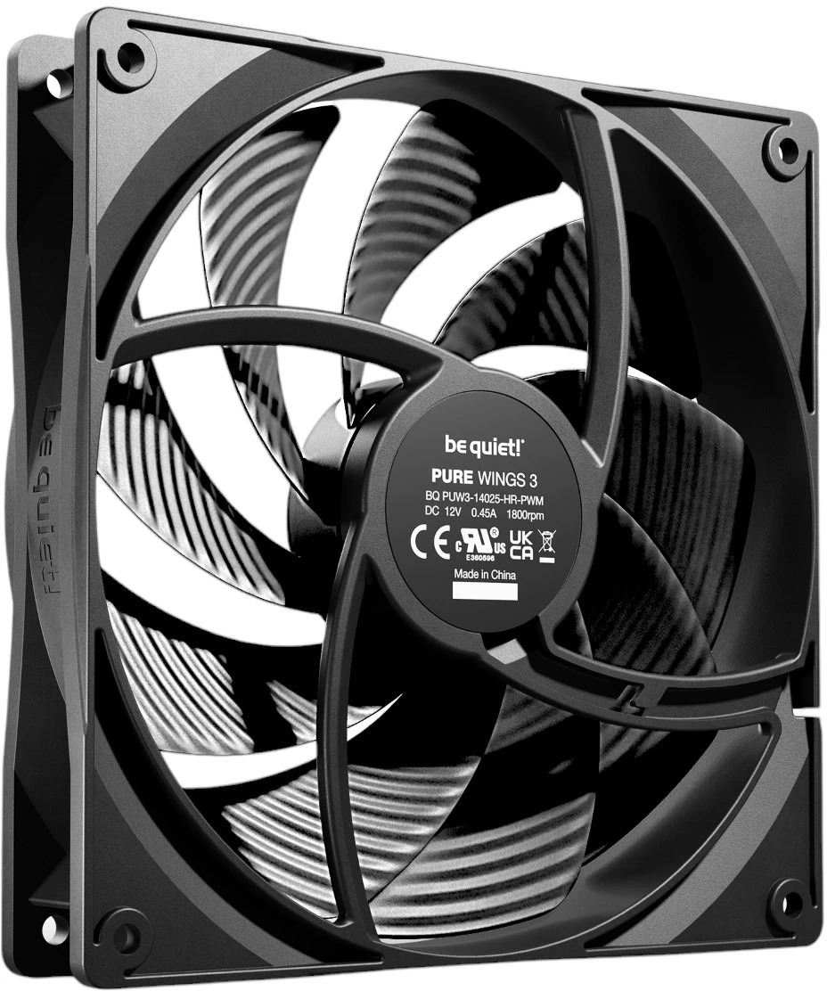 Вентилятор be quiet! Pure Wings 3 140mm PWM High-Speed Black (BL109) (UA)