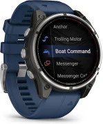 Смарт-годинник Garmin Fenix 8 Pro 47 mm AMOLED Marine GPS Titanium with Blue Silicone Band (010-03198-50)