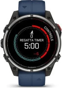 Смарт-годинник Garmin Fenix 8 Pro 47 мм AMOLED Marine GPS Titanium з синім силіконовим ремінцем (010-03198-50)
