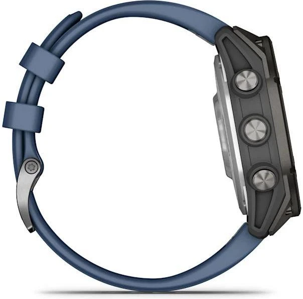 Смарт-годинник Garmin Fenix 8 Pro 47 мм AMOLED Marine GPS Titanium з синім силіконовим ремінцем (010-03198-50) Бренд: Garmin; Лінійка: Fenix 8 Pro; iOS: є;