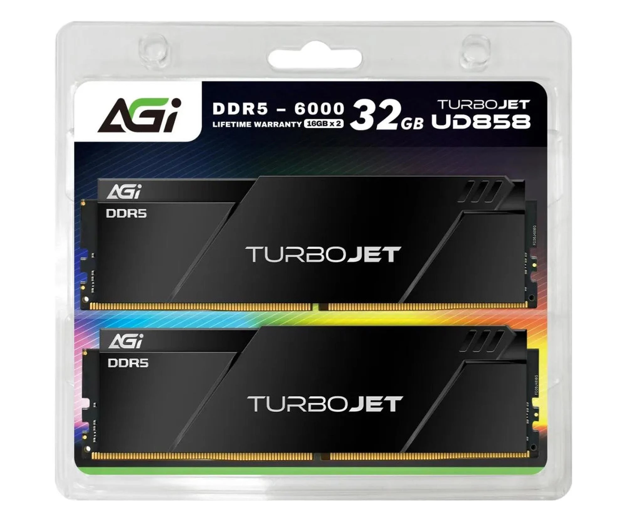 AGi 32GB (2x16GB) 6000 CL30 Turbojet Black (AGI6AWT16UD858-DR) EU Серия: Turbojet; Тип памяти: DDR5; Общий