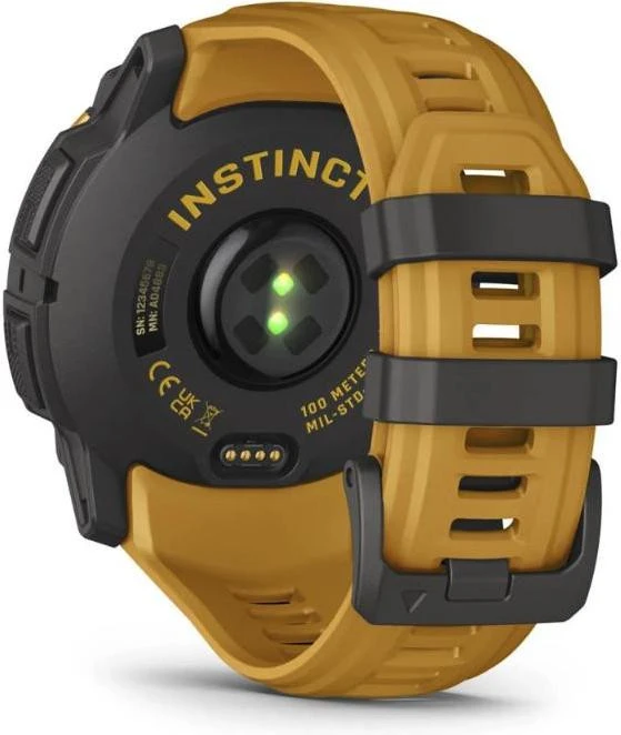 Смарт-годинники Garmin Instinct 3 50mm Solar Sunburst з ремінцем Sunburst/Gray (010-02935-02/42) Бренд: Garmin; Лінійка: Instinct 3; iOS: є;
