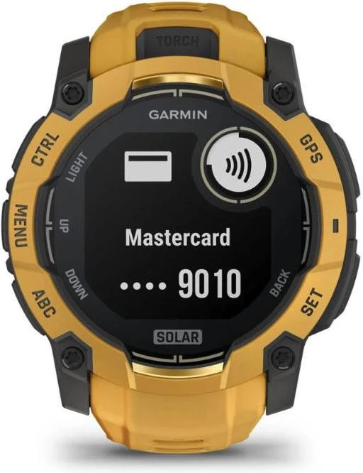 Смарт-часы Garmin Instinct 3 50mm Solar Sunburst with Sunburst/Gray Band (010-02935-02/42)
