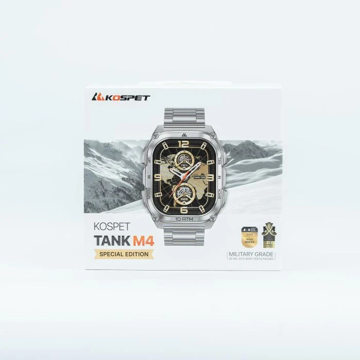 Смарт-часы KOSPET TANK M4SE SILVER (6978602500638) (UA)