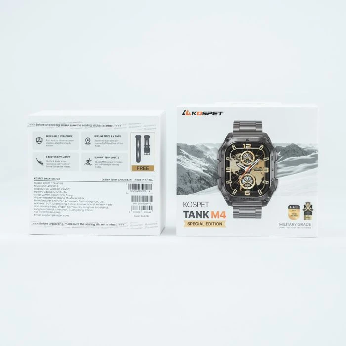 Смарт-годинники KOSPET TANK M4SE BLACK (6978602500645) (UA)