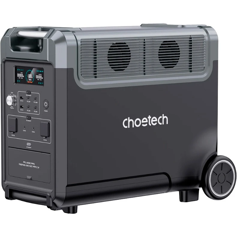 Зарядная станция Choetech BS009 3840Wh, 3600W (BS009-EU-BK)_OEM (UA) Тип: зарядная станция; Емкость,