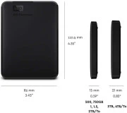 WD Elements Portable 5 TB (WDBU6Y0050BBK, WDBEBA0050BBK)