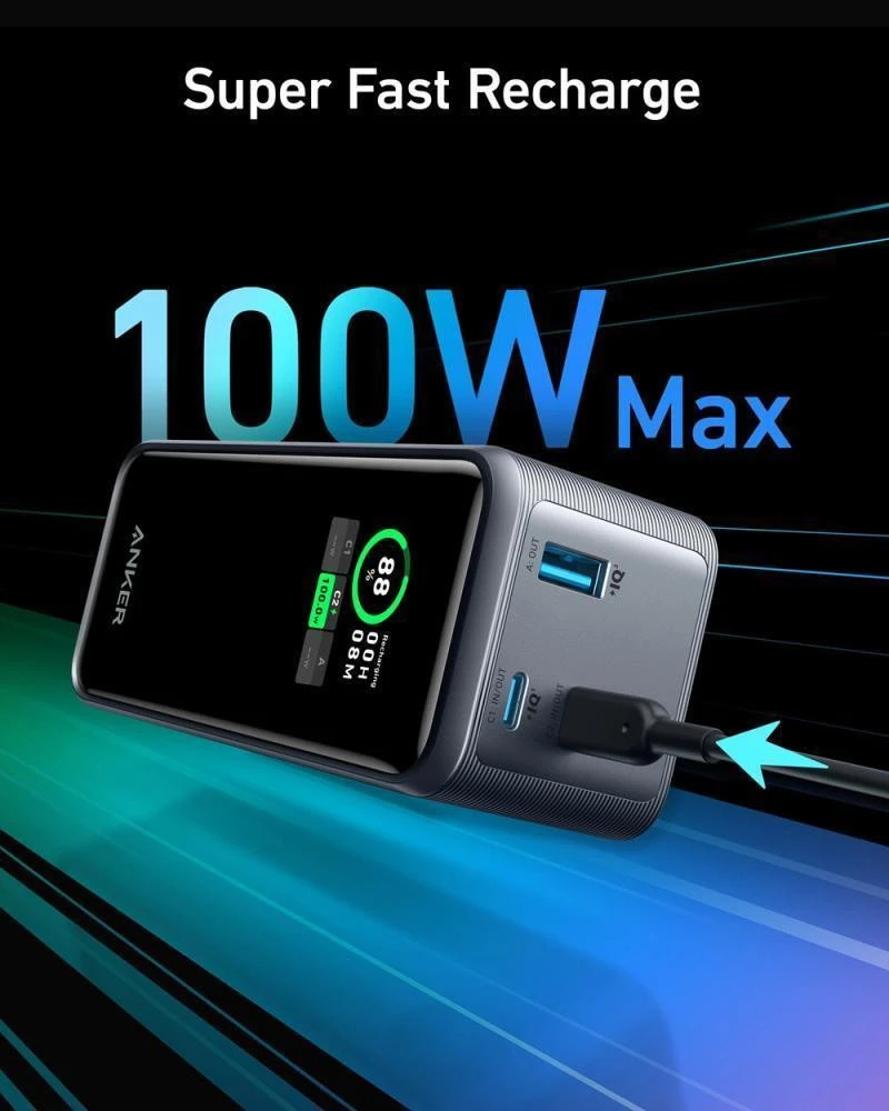 Anker 735 Prime 20000mAh 200W Black (A1336011)