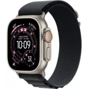 Ремешок Apple Black Alpine Loop Natural Titanium Finish Watch 44/45/46/49mm Medium (MFTF4)