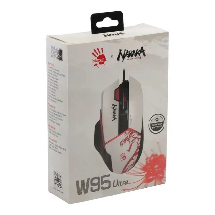 A4Tech W95 Ultra RGB USB Naraka (4711421002295) (UA) Тип: Игровые; Назначение: для