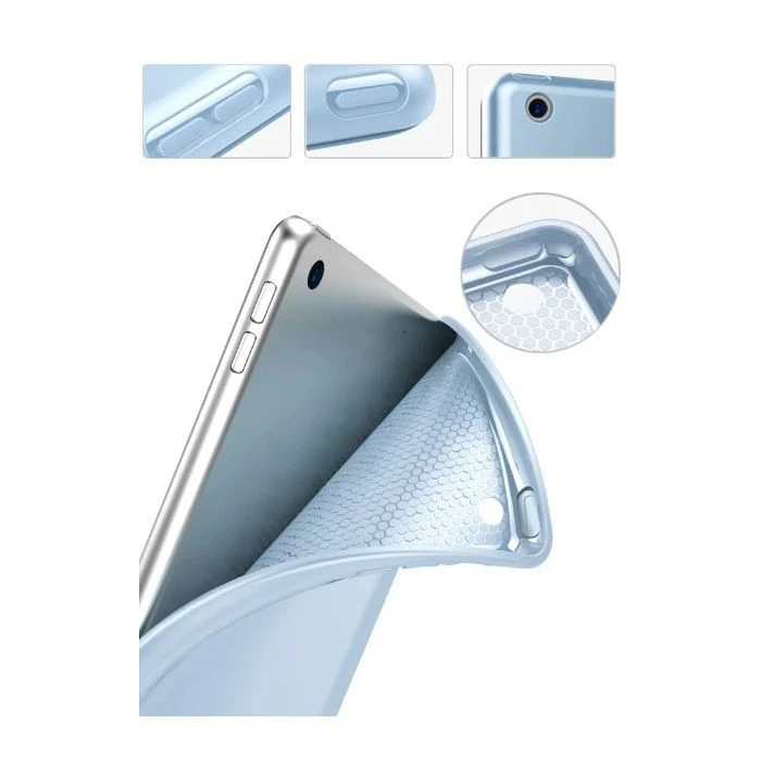 Чехол для планшета BeCover Tri Fold Soft TPU Silicone Apple iPad 9.7 2017/2018 A1822/A1823/A1893/A1954 Light Blue (708512) (UA)