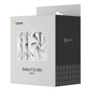 Кулер для корпусу OCYPUS DELTA F12 3 IN 1 б (DELTA-F12-WH3NM00X-GL) (UA)
