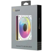 Кулер для корпуса OCYPUS GAMMA F12 ARGB REVERSE BLADE білий (GAMMA-F12-WH1AM01U-GL) (UA)