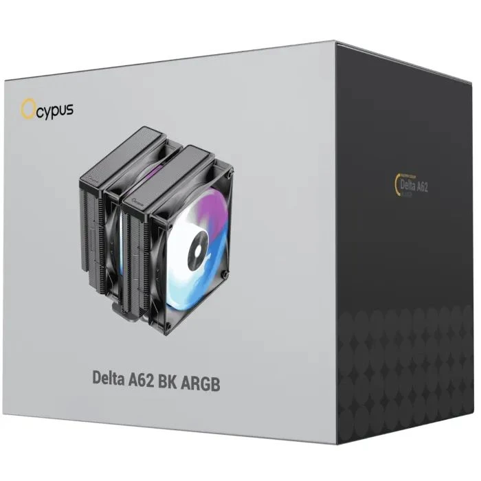 Кулер для процесора OCYPUS DELTA-A62-BK2NAWN00X-GL (UA) Кількість вентиляторів: 2; Вага: