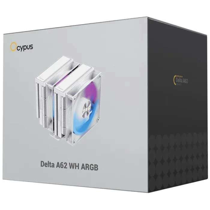 Кулер для процесора OCYPUS DELTA-A62-WH2NAWN00X-GL (UA) Кількість вентиляторів: 2; Вага: