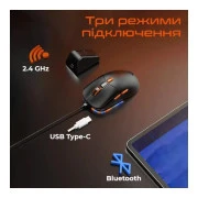 Meetion GW38 Wireless/Bluetooth/USB White (MT-GW38-B) (UA)
