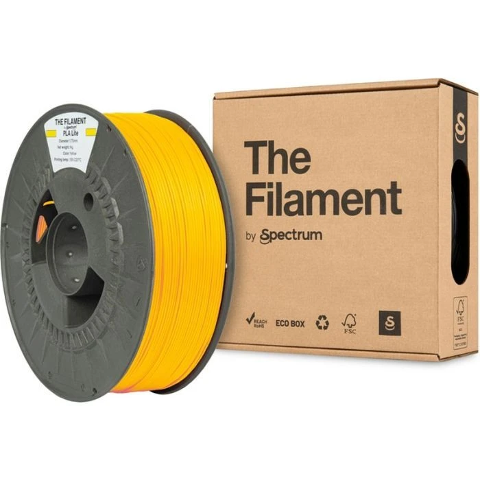 Пластик для 3D-принтера The Filament PLA Lite 1.75mm YELLOW 1kg (TF-24221) (UA)