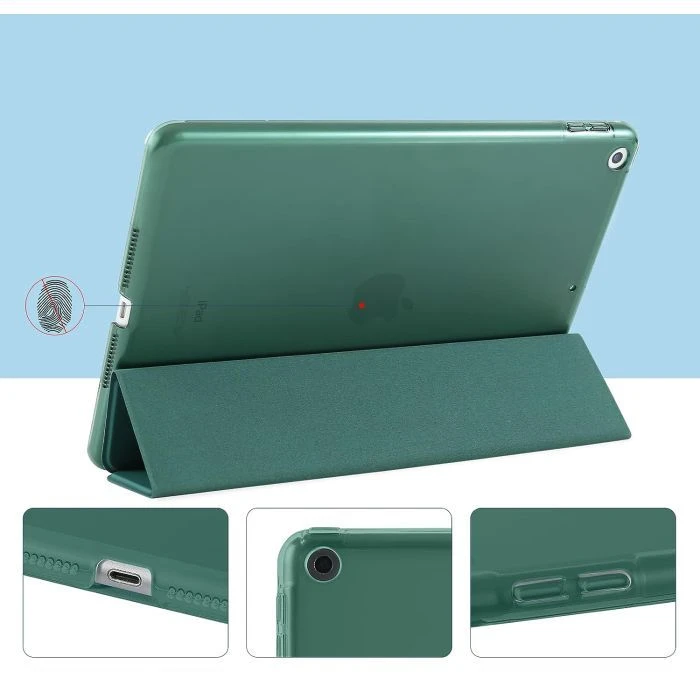 Чохол для планшета BeCover Tri Fold Hard Apple iPad 10.2 2019/2020/2021 Dark Green (709656) (709656) (UA)