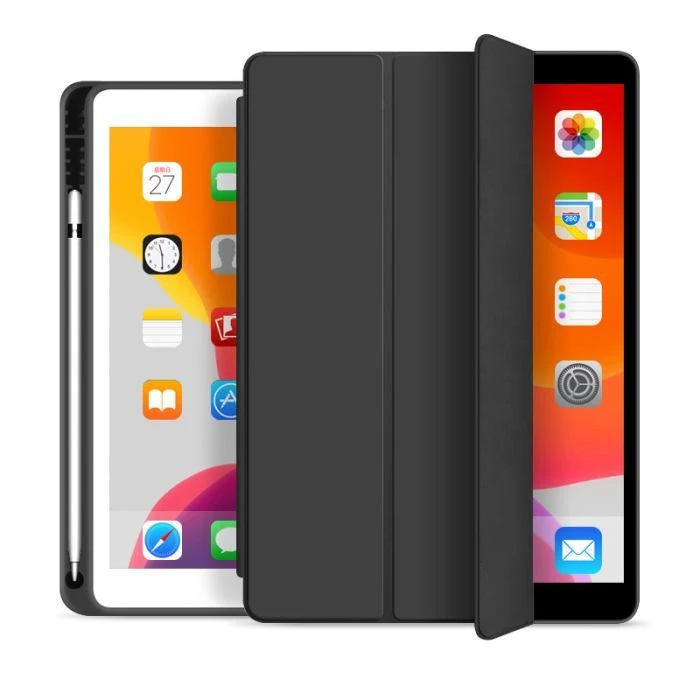 Чохол для планшета BeCover Tri Fold Soft TPU mount Apple Pencil Apple iPad 10.2 2019/2020/2021 Black (706742) (UA)