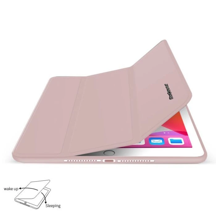 Чохол для планшета BeCover Tri Fold Soft TPU mount Apple Pencil Apple iPad 10.2 2019/2020/2021 Рожевий (706745) (UA)