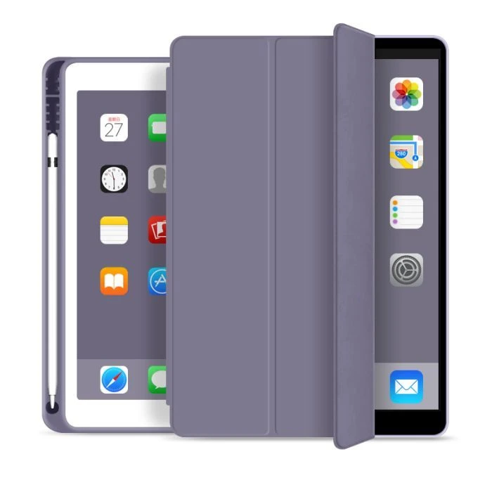 Чохол для планшета BeCover Tri Fold Soft TPU mount Apple Pencil Apple iPad 10.2 2019/2020/2021 Purple (706746) (UA)