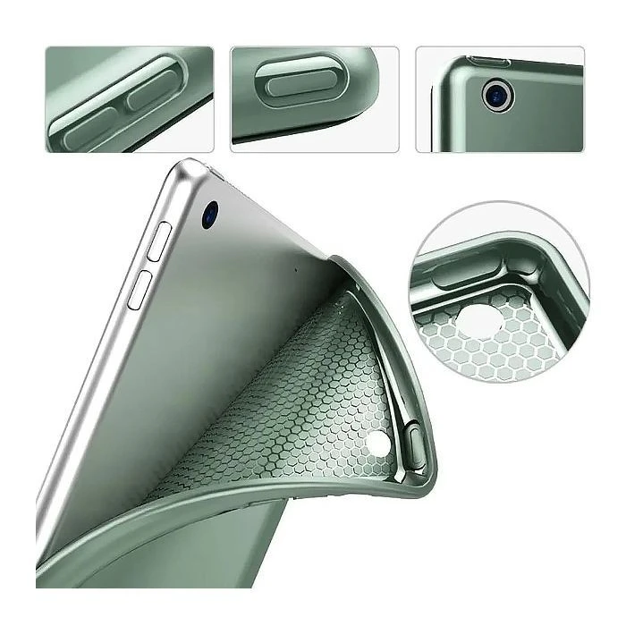 Чохол для планшета BeCover Tri Fold Soft TPU Silicone Apple iPad 10.2 2019/2020/2021 Темно-зелений (708514) (UA)