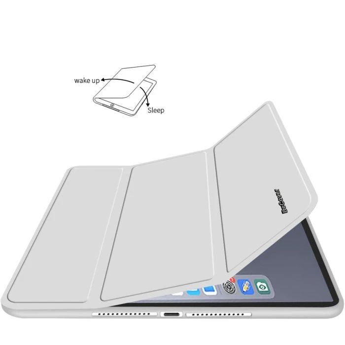 Чохол для планшета BeCover Tri Fold Soft TPU Silicone Apple iPad 10.2 2019/2020/2021 Сірий (706885) (UA)