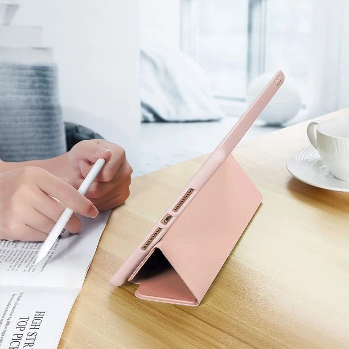 Чохол для планшета BeCover Tri Fold Soft TPU Silicone Apple iPad 10.2 2019/2020/2021 Рожевий (708516) (UA)