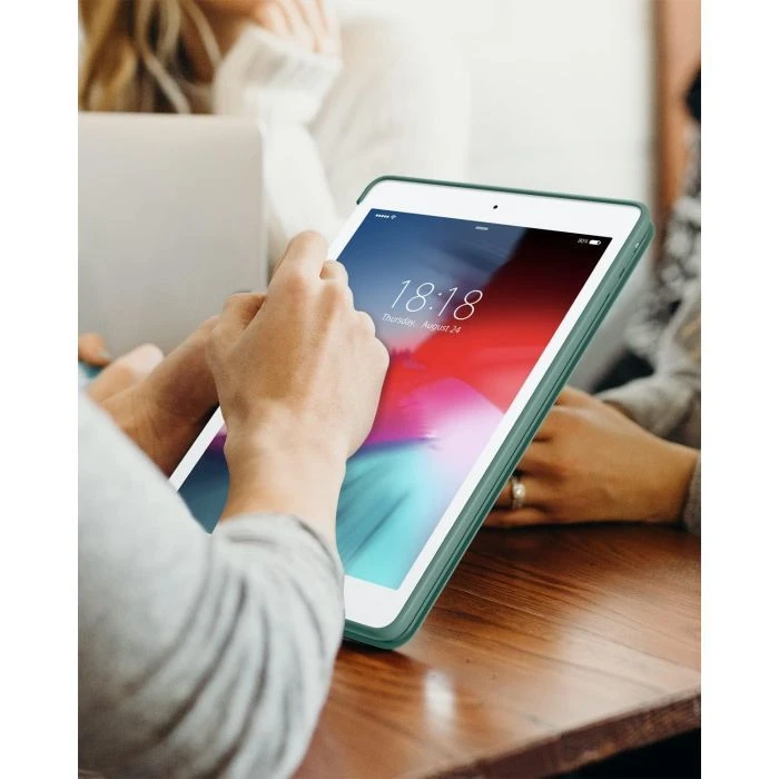 Чохол для планшета BeCover Tri Fold Soft TPU Silicone Apple iPad 9.7 2017/2018 A1822/A1823/A1893/A1954 Темно-зелений (711129) (UA)