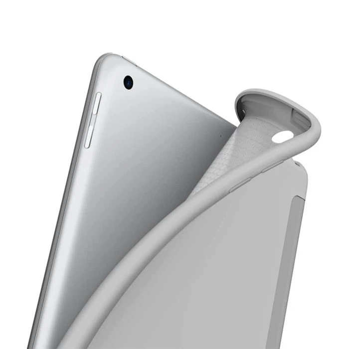 Чохол для планшета BeCover Tri Fold Soft TPU Silicone Apple iPad 9.7 2017/2018 A1822/A1823/A1893/A1954 Сірий (706879) (UA)