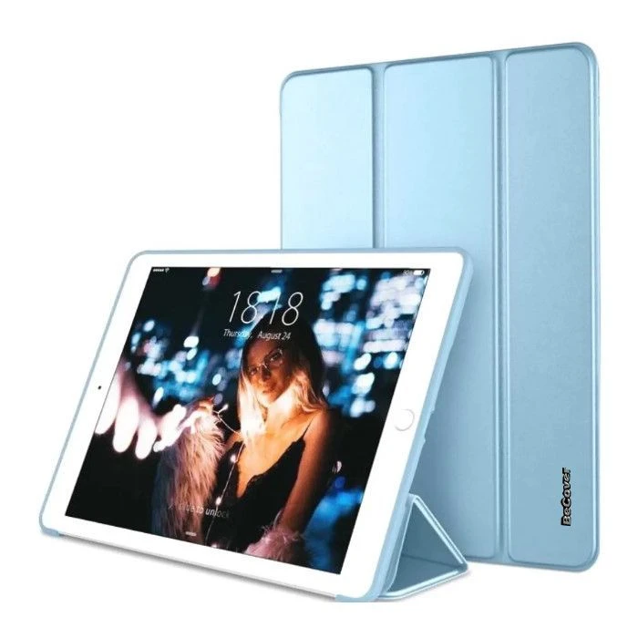 Чохол для планшета BeCover Tri Fold Soft TPU Silicone Apple iPad 9.7 2017/2018 A1822/A1823/A1893/A1954 Light Blue (708512) (UA)