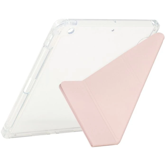 Чехол для планшета BeCover Ultra Slim Origami Transparent Apple Pencil Apple iPad 10.2 2019/2020/2021 Pink (711100) (UA)