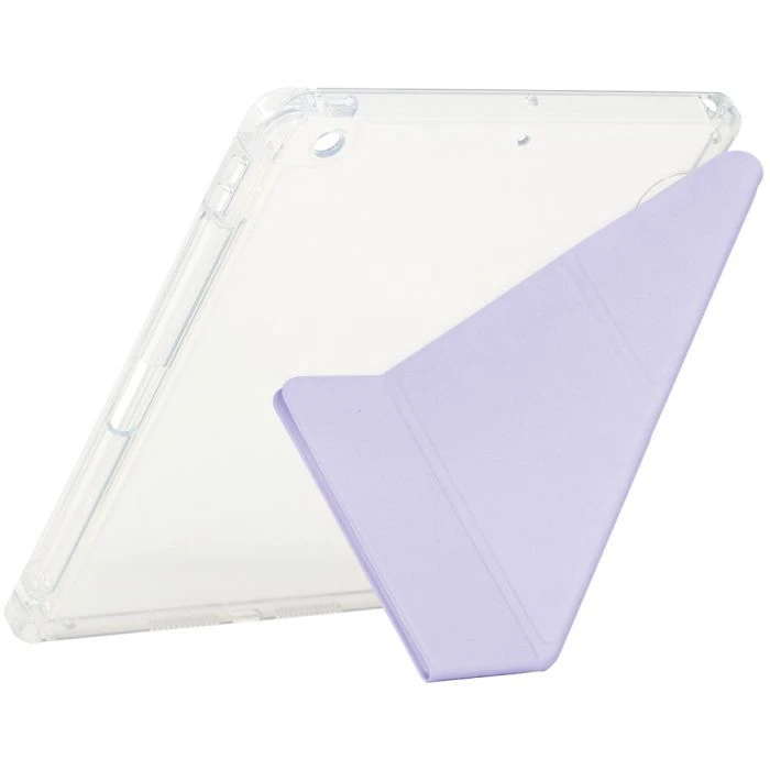 Чехол для планшета BeCover Ultra Slim Origami Transparent Apple Pencil Apple iPad 10.2 2019/2020/2021 Purple (711101) (UA)