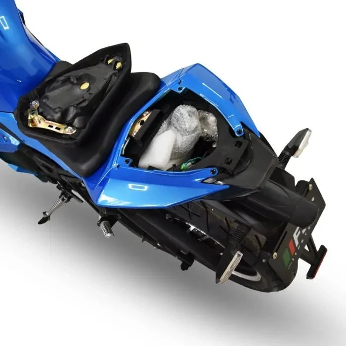 Электроскутер TV6 mid-drive FST 3000W 72V 60Ah white & blue (291186) (UA)