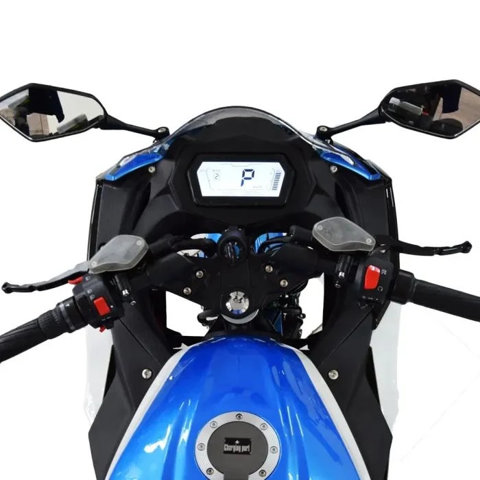 Электроскутер TV6 mid-drive FST 3000W 72V 60Ah white & blue (291186) (UA)