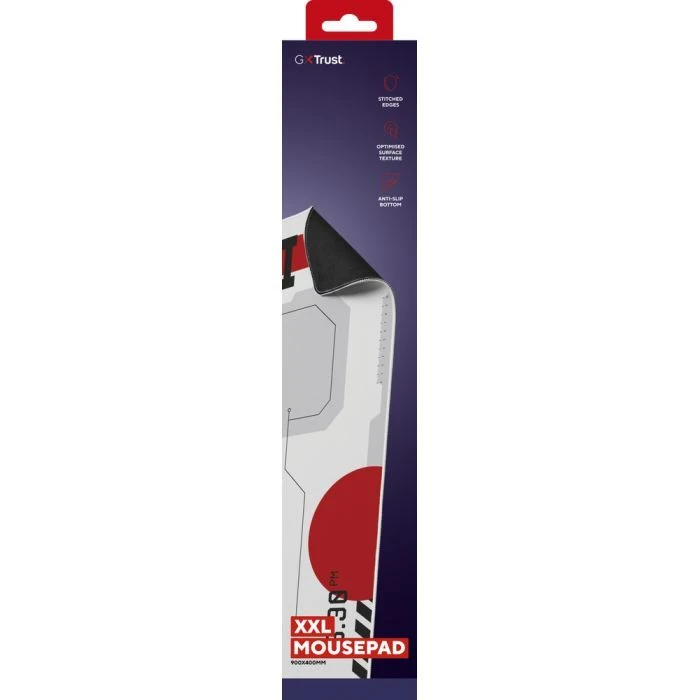Килимок для миші Trust GXT 759 XXL White/Red (25717) (UA)