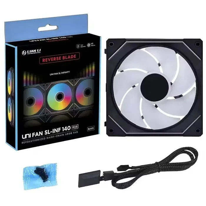Кулер для корпусу Lian Li Uni Fan SL-INF WIRELESS Reverse, 140-1 (G99.14RSLIN1W1B.00) (UA)