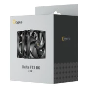 Кулер для корпуса OCYPUS DELTA F12 3 IN 1 ч (DELTA-F12-BK3NM00X-GL) (UA)