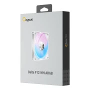Кулер для корпуса OCYPUS DELTA F12 ARGB білий (DELTA-F12-WH1AM00X-GL) (UA)