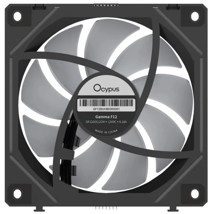 Кулер для корпуса OCYPUS GAMMA F12 UNI ARGB чорний (GAMMA-F12-BK1AM00U-GL) (UA)