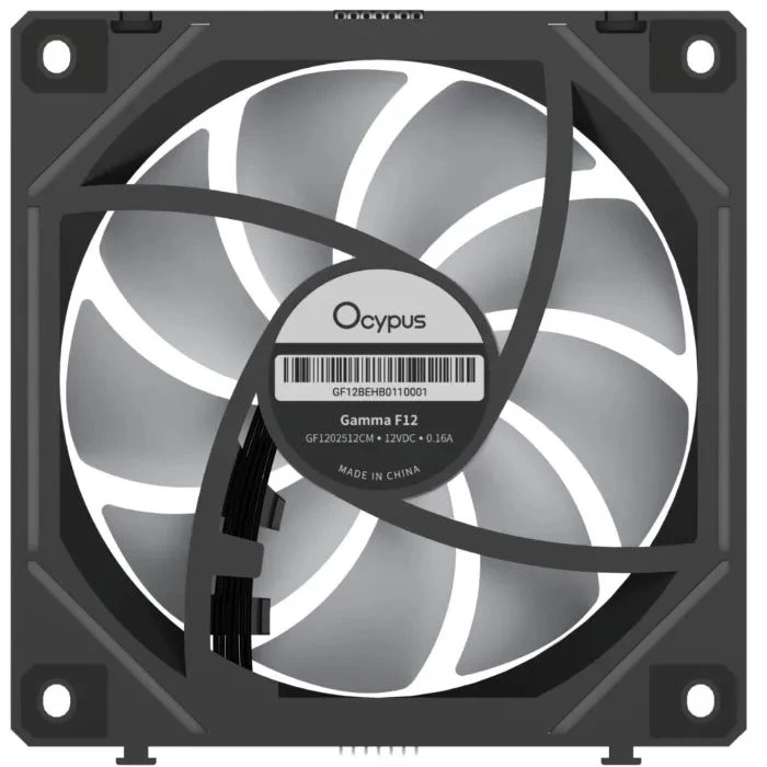 Кулер для корпуса OCYPUS GAMMA F12 UNI ARGB чорний (GAMMA-F12-BK1AM01U-GL) (UA)