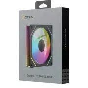 Кулер для корпуса OCYPUS GAMMA F12 UNI ARGB чорний (GAMMA-F12-BK1AM01U-GL) (UA)