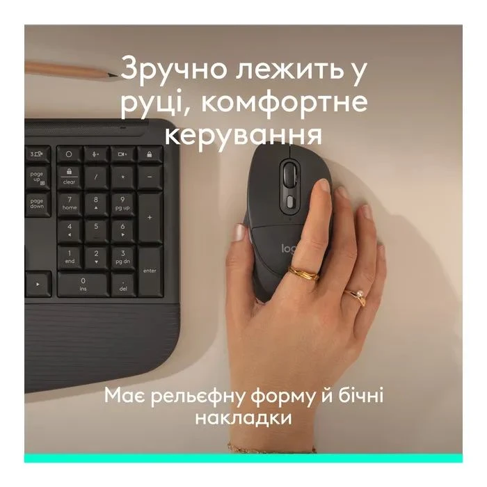 Logitech Signature Comfort Plus M850L Wireless/USB-C Graphite (910-007715) (UA)