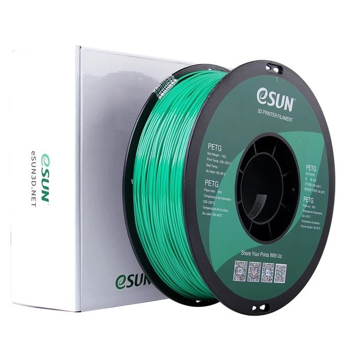 Пластик для 3D-принтера eSUN PETG 1,75mm 1kg SOLID GREEN (PETG-P175SG1) (UA)
