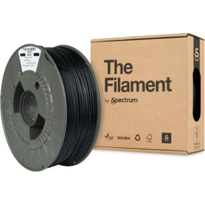 Пластик для 3D-принтера The Filament PETG 1.75mm MIDNIGHT BLACK 1kg (TF-24015) (UA)