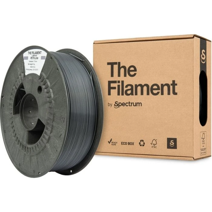 Пластик для 3D-принтера The Filament PETG Lite 1.75mm СІРИЙ 1kg (TF-24244) (UA)