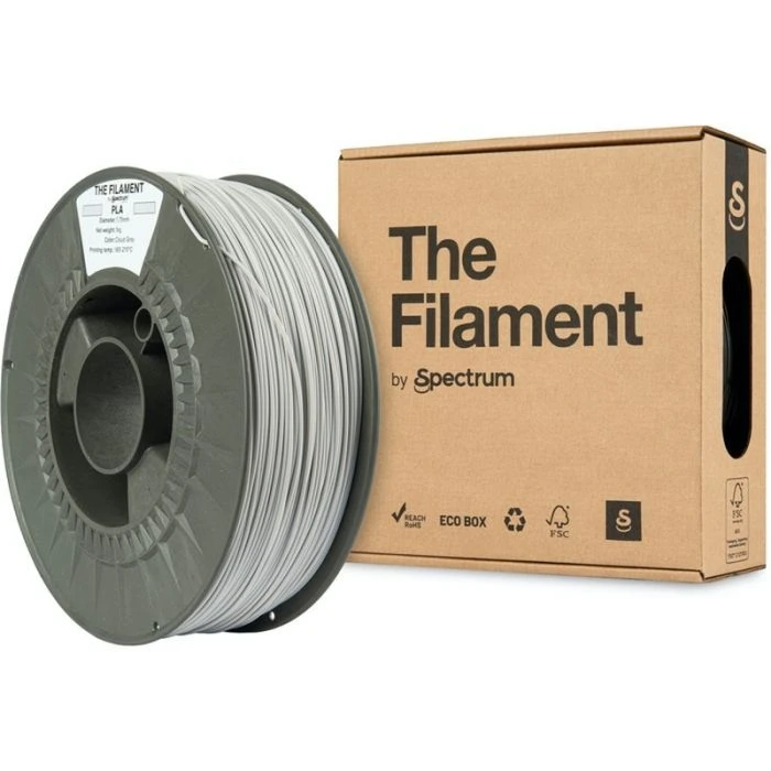 Пластик для 3D-принтера The Filament PLA 1.75mm 1kg CLOUD GREY (TF-24003) (UA)