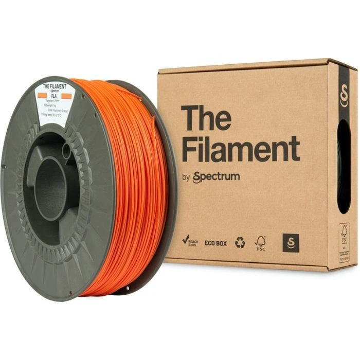 Пластик для 3D-принтера The Filament PLA 1.75mm 1kg MACHINERY ORANGE (TF-24012) (UA)